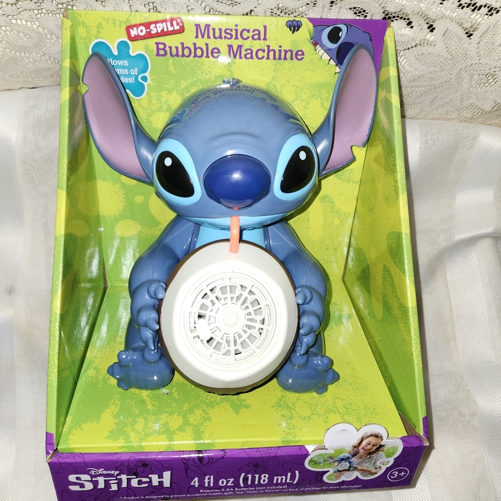 Disney Stitch Musical Bubble Maker - Blue and Purple
